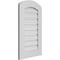 Ekena Millwork Arch Top Surface Mount PVC Gable Vent: Non-Functional, w/ 3-1/2"W x 1"P Standard Frame, 18"W x 28"H GVPAR18X2801SN - alternate 2